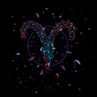 Aries Floral Zodiac Premium T-Shirt