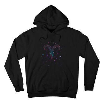 Aries Floral Zodiac Tall Hoodie