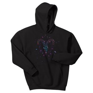 Aries Floral Zodiac Kids Hoodie