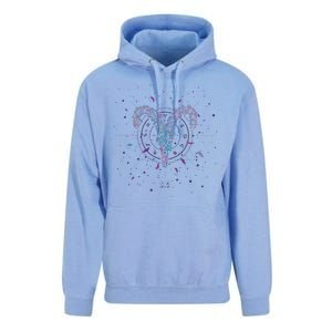 Aries Floral Zodiac Unisex Surf Hoodie