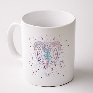 Aries Floral Zodiac Coffee Mug