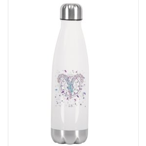 Aries Floral Zodiac Stainless Steel Insulated Water Bottle