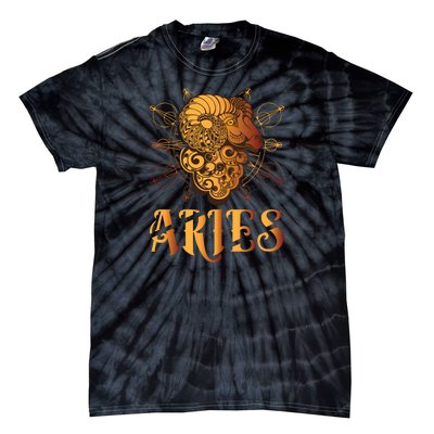 Aries goat Zodiac Tie-Dye T-Shirt