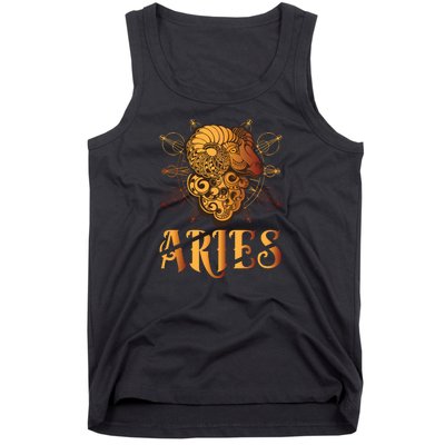 Aries goat Zodiac Tank Top