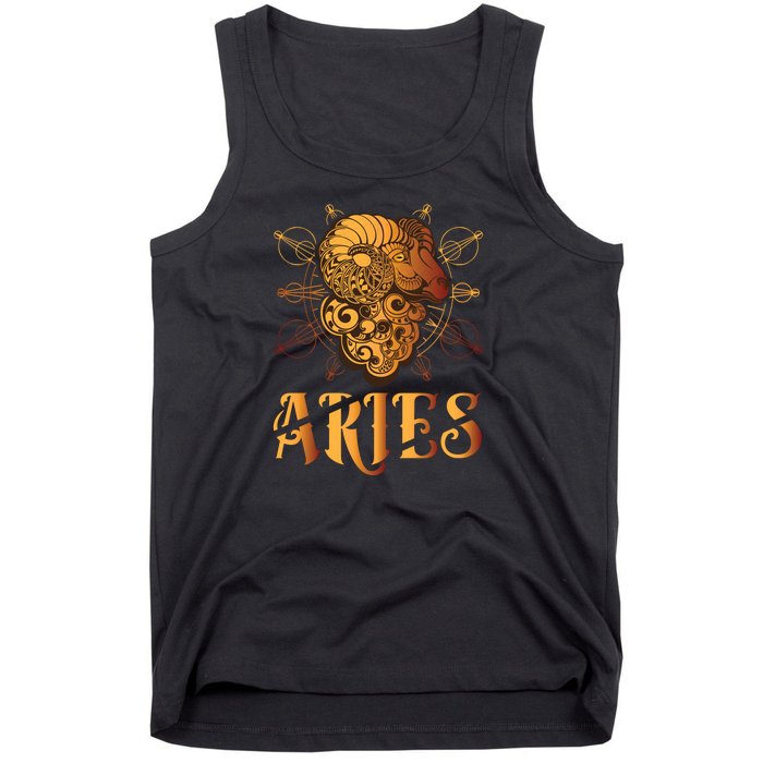 Aries goat Zodiac Tank Top