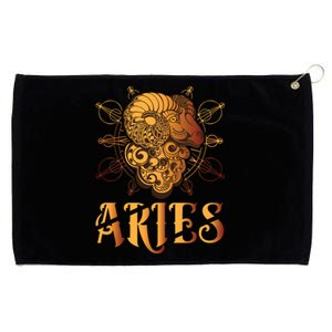 Aries goat Zodiac Grommeted Golf Towel