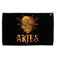 Aries goat Zodiac Grommeted Golf Towel