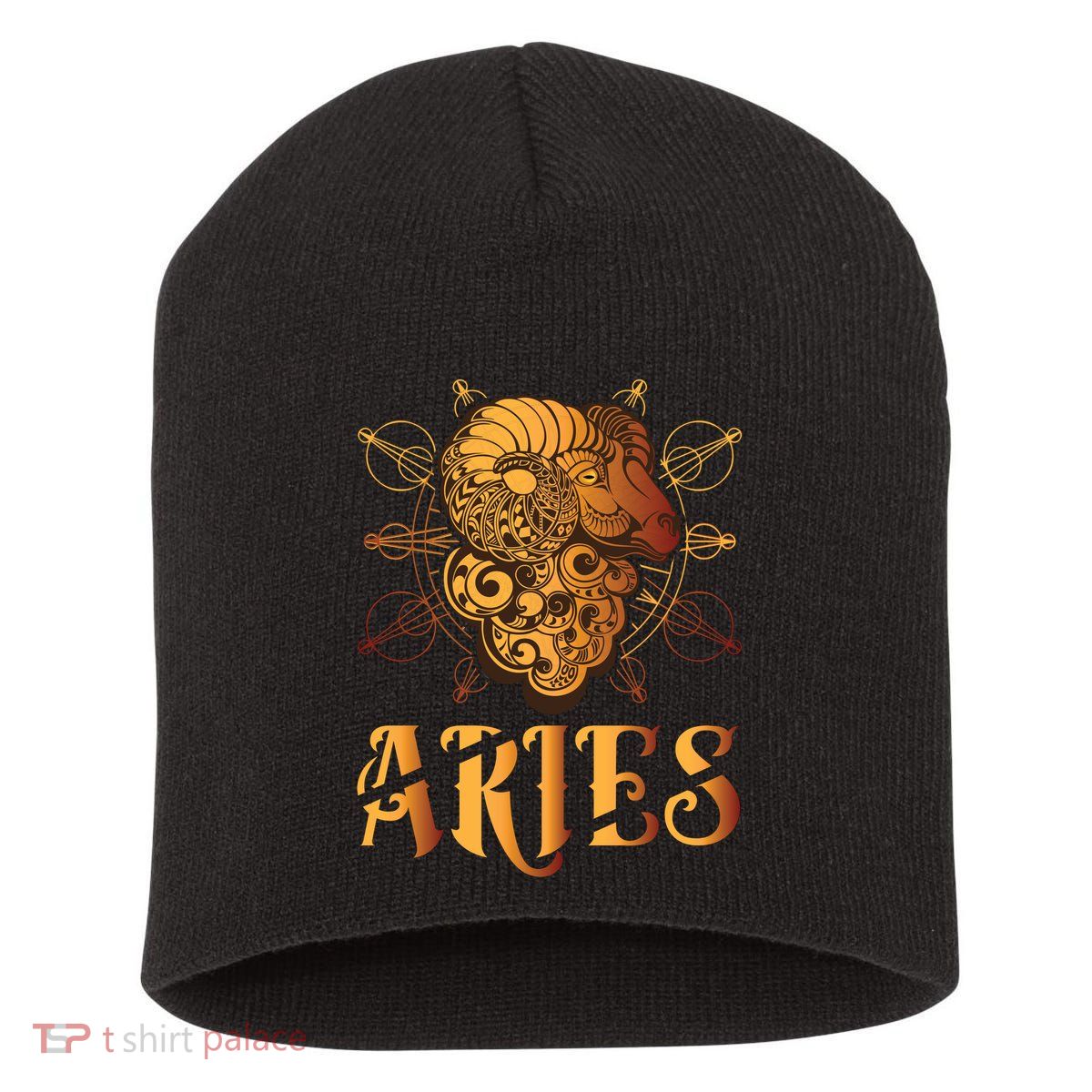 Aries goat Zodiac Short Acrylic Beanie