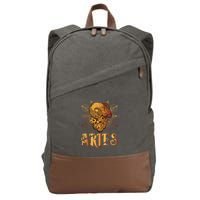 Aries goat Zodiac Cotton Canvas Backpack