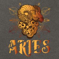 Aries goat Zodiac Cotton Canvas Backpack