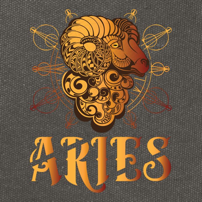 Aries goat Zodiac Cotton Canvas Backpack