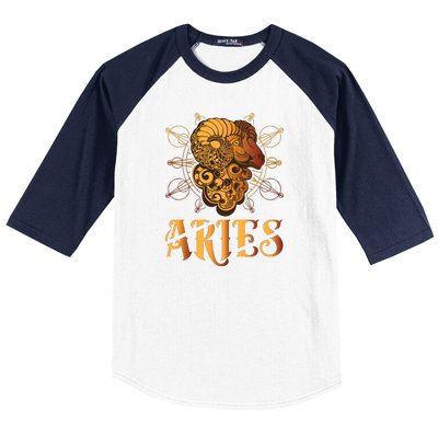 Aries goat Zodiac Baseball Sleeve Shirt