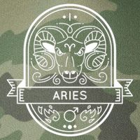 Aries Zodiac Symbol Design Legacy Tie Dye Trucker Hat