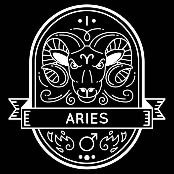 Aries Zodiac Symbol Design Zip Tote Bag
