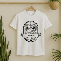Aries Zodiac Symbol Design T-Shirt