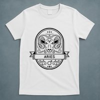Aries Zodiac Symbol Design T-Shirt