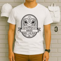 Aries Zodiac Symbol Design T-Shirt