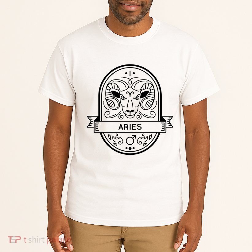 Aries Zodiac Symbol Design Tall T-Shirt