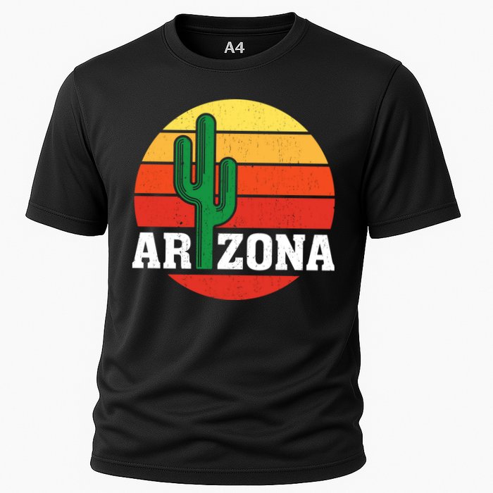 Arizona Cactus Sunset Cooling Performance Crew T-Shirt