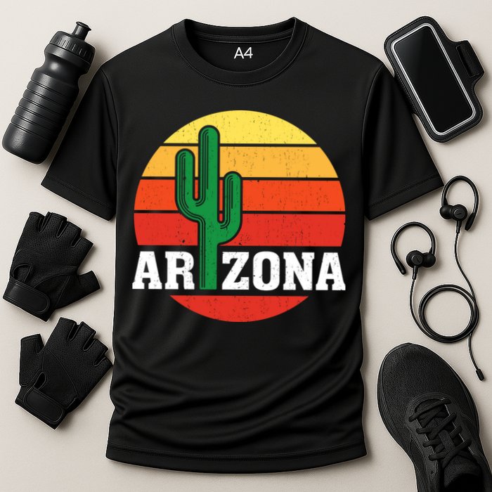 Arizona Cactus Sunset Cooling Performance Crew T-Shirt