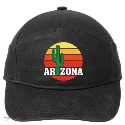 Arizona Cactus Sunset 7-Panel Snapback Hat