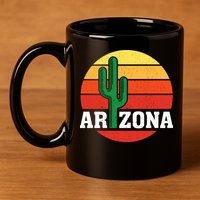 Arizona Cactus Sunset 11oz C Handle Ceramic Mug