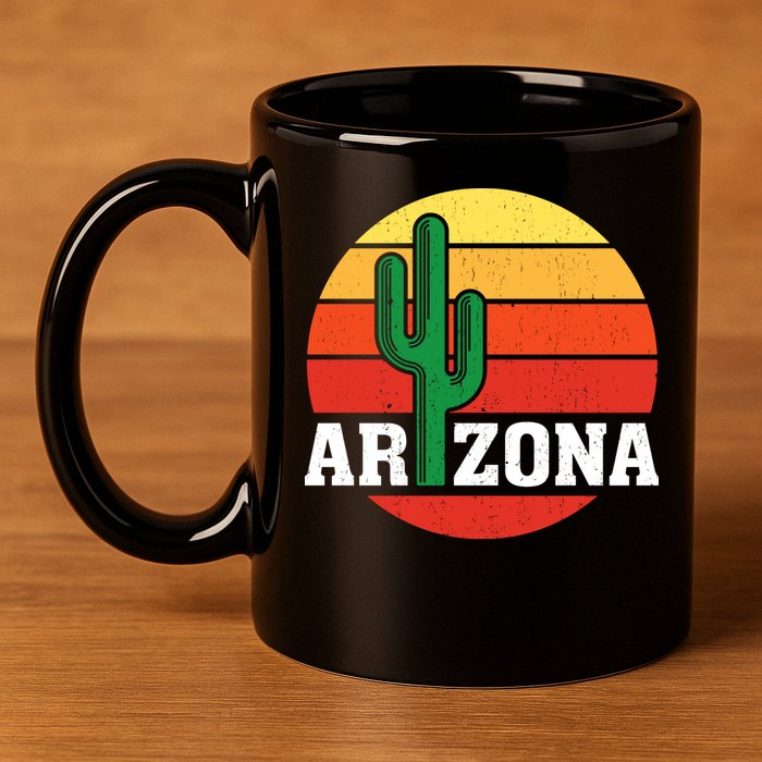 Arizona Cactus Sunset 11oz C Handle Ceramic Mug