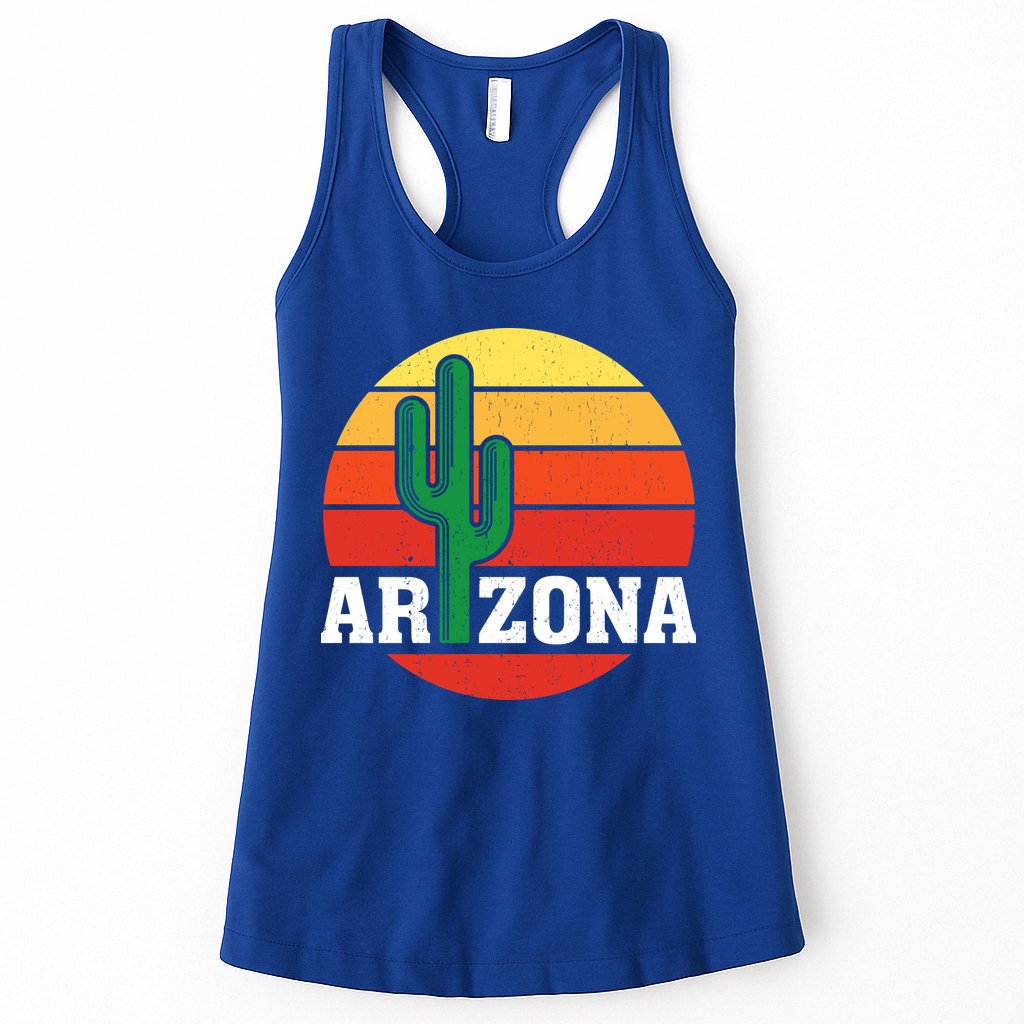 Arizona Cactus Sunset Womens Tank Top