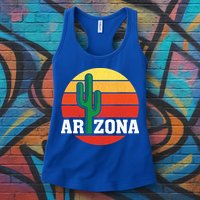 Arizona Cactus Sunset Womens Tank Top