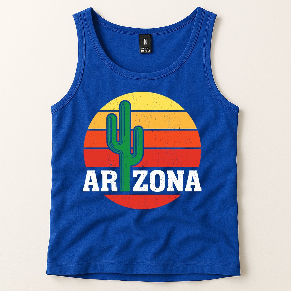 Arizona Cactus Sunset Tank Top
