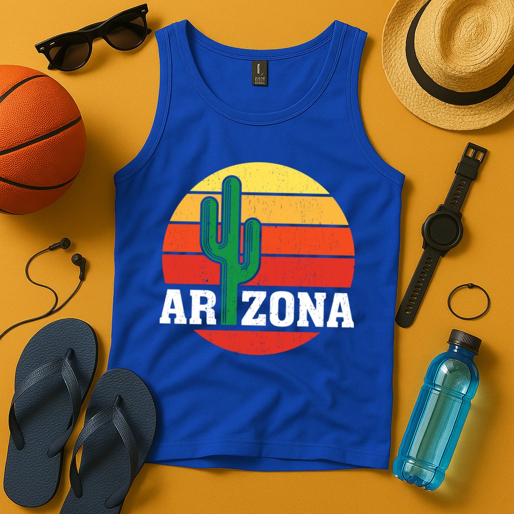 Arizona Cactus Sunset Tank Top