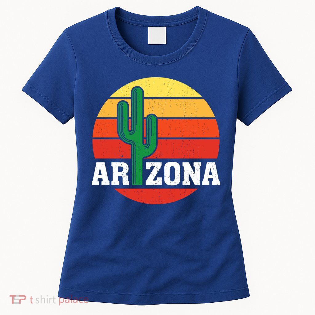 Arizona Cactus Sunset Womens T-Shirt