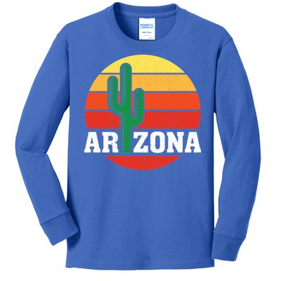 Arizona Cactus Sunset Kids Long Sleeve Shirt