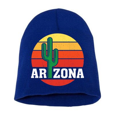 Arizona Cactus Sunset Short Acrylic Beanie