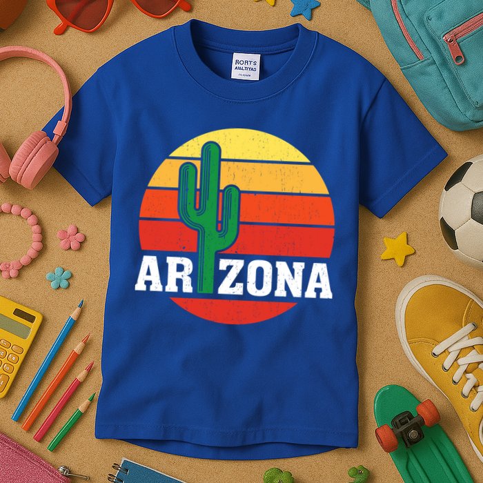 Arizona Cactus Sunset Kids T-Shirt