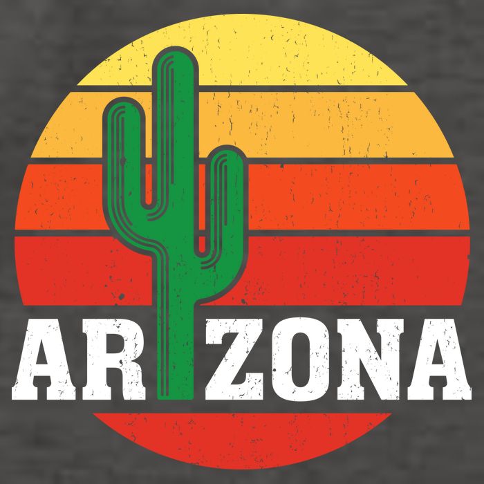 Arizona Cactus Sunset Vector Backpack