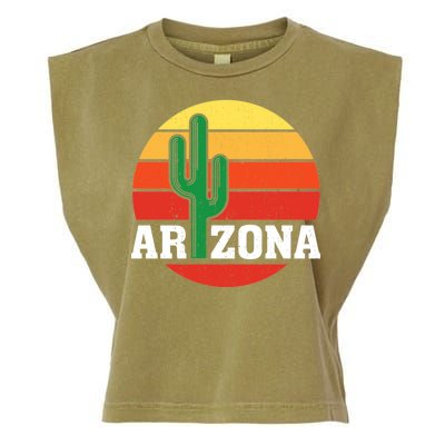 Arizona Cactus Sunset Garment-Dyed Women's Muscle Tee