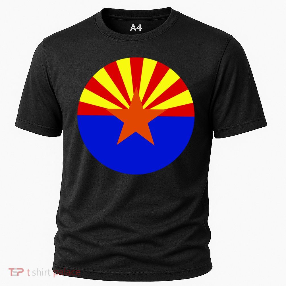 Arizona Circle Flag Cooling Performance Crew T-Shirt