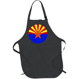 Arizona Circle Flag Full-Length Apron With Pockets