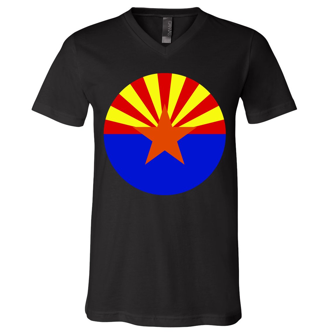 Arizona Circle Flag V-Neck T-Shirt