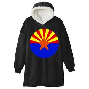 Arizona Circle Flag Hooded Wearable Blanket