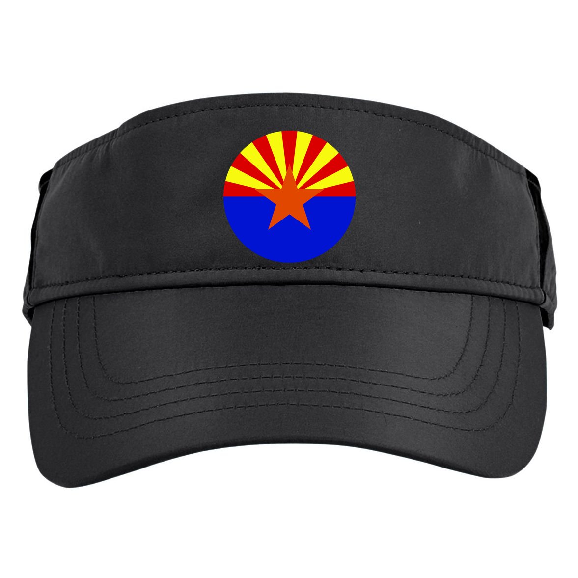 Arizona Circle Flag Adult Drive Performance Visor
