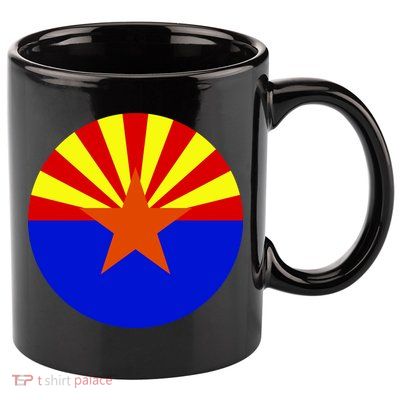 Arizona Circle Flag 11oz C Handle Ceramic Mug