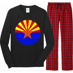 Arizona Circle Flag Long Sleeve Pajama Set