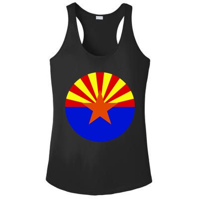 Arizona Circle Flag Ladies PosiCharge Competitor Racerback Tank