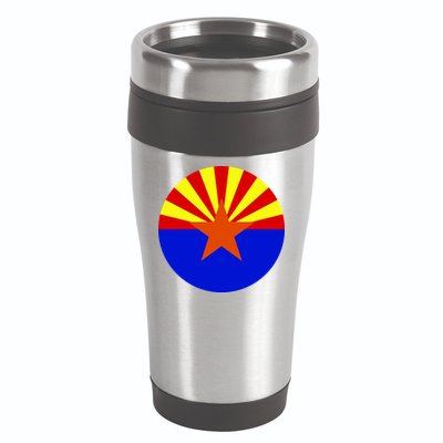 Arizona Circle Flag 16oz Travel Tumbler