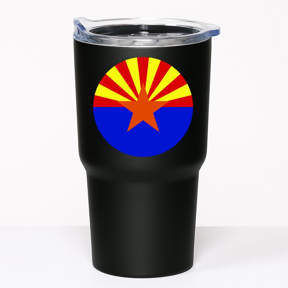 Arizona Circle Flag Tumbler