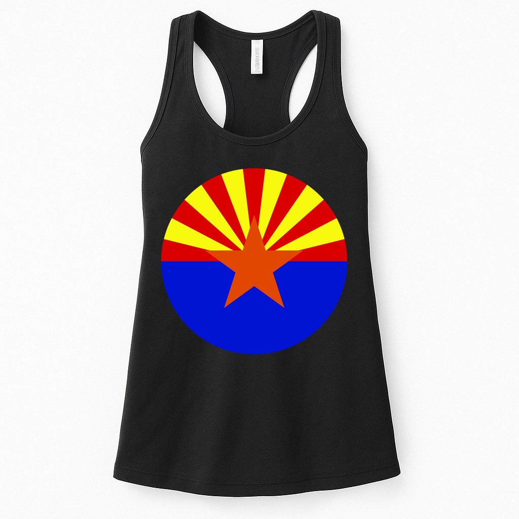 Arizona Circle Flag Womens Tank Top
