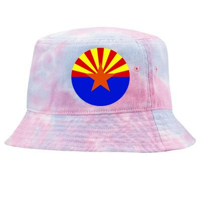 Arizona Circle Flag Tie-Dyed Bucket Hat