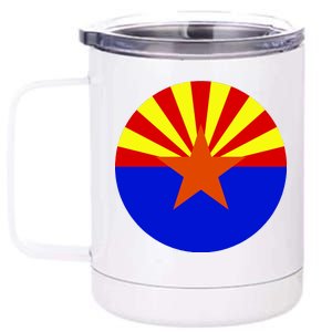 Arizona Circle Flag 12 oz Stainless Steel Tumbler Cup